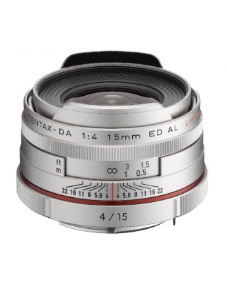 Obiectiv foto Pentax HD DA 15mm F4 ED AL Limited Silver